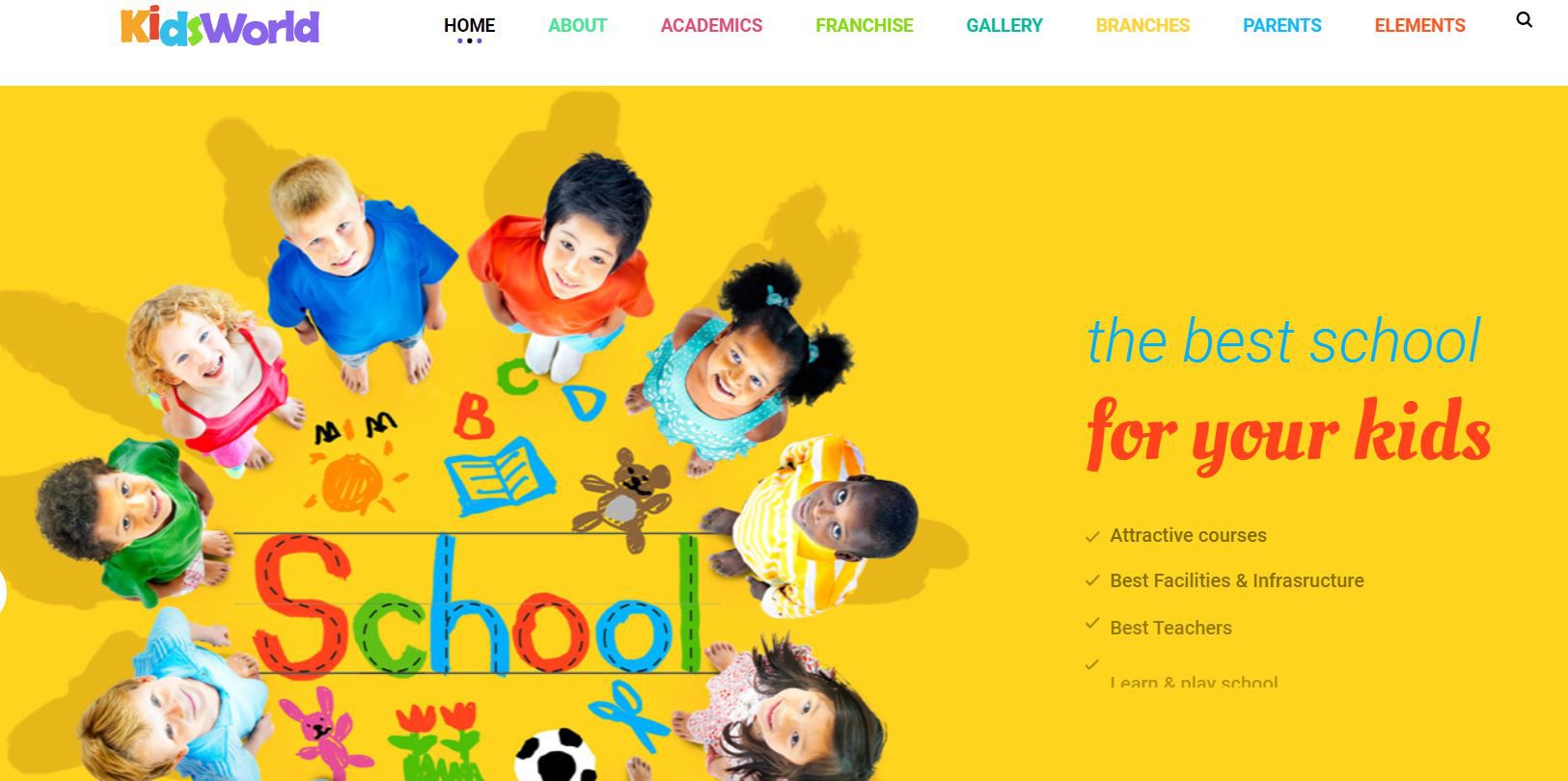 kids heaven thiết kế website