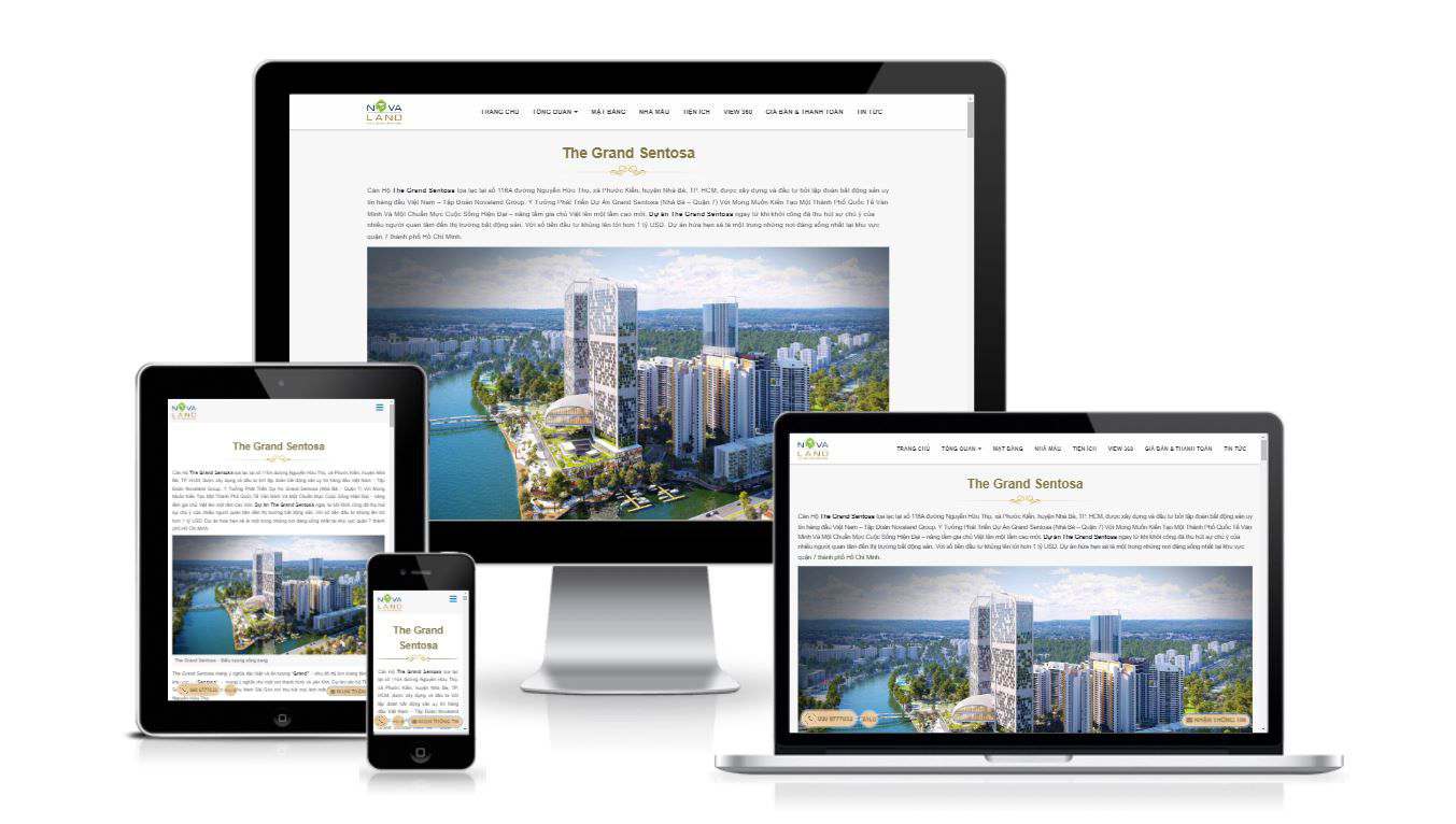 dự án thiết kế website bất động sản